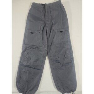 Colorado Gray Nylon Snow Pants Fully Lined RAIN SNOW PANTS zip Pockets Medium